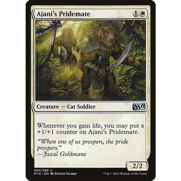 Magic: The Gathering Ajani's Pridemate (002) Moderately Played