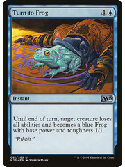 Magic: The Gathering Turn to Frog (081) Lightly Played