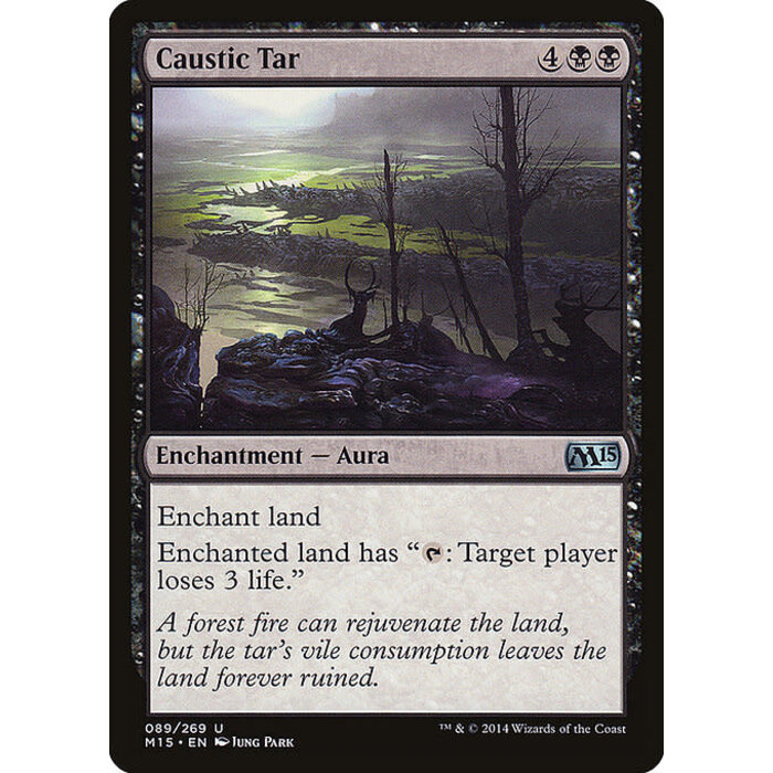 Magic: The Gathering Caustic Tar (089) Lightly Played