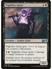 Magic: The Gathering Nightfire Giant (109) Lightly Played