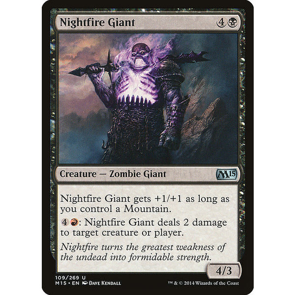 Magic: The Gathering Nightfire Giant (109) Lightly Played