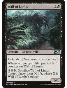 Magic: The Gathering Wall of Limbs (121) Lightly Played