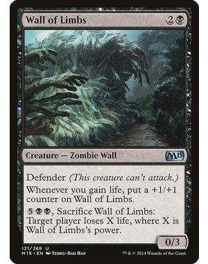 Magic: The Gathering Wall of Limbs (121) Lightly Played