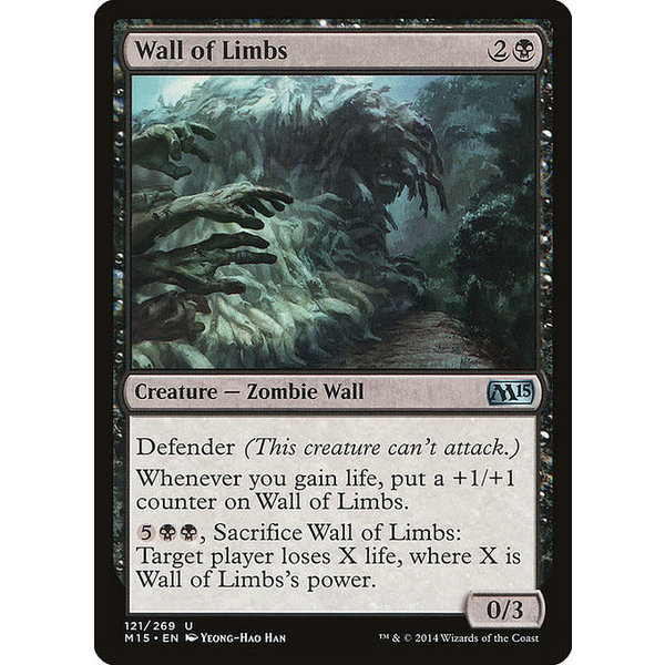 Magic: The Gathering Wall of Limbs (121) Lightly Played