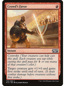 Magic: The Gathering Crowd's Favor (138) Lightly Played