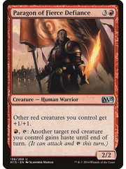 Magic: The Gathering Paragon of Fierce Defiance (158) Lightly Played