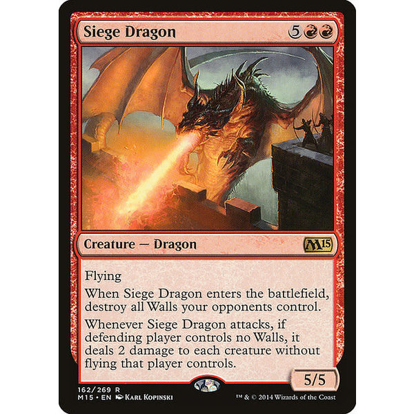 Magic: The Gathering Siege Dragon (162) Lightly Played