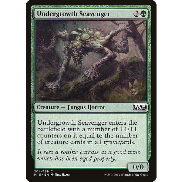 Magic: The Gathering Undergrowth Scavenger (204) Lightly Played