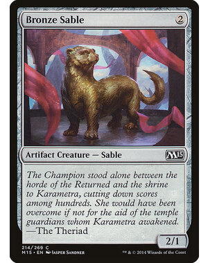 Magic: The Gathering Bronze Sable (214) Lightly Played