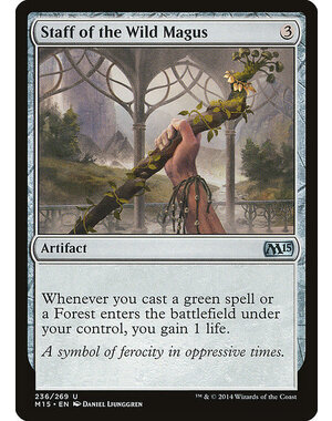 Magic: The Gathering Staff of the Wild Magus (236) Moderately Played