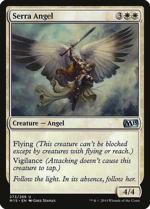 serra cards mtg Serra's Guardian damage that would reduce your life total to less than 1 reduces it to 1 instead Serra Redeemer