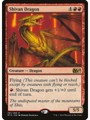 Magic: The Gathering Shivan Dragon (281) Lightly Played