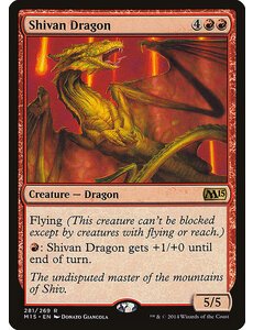 Magic: The Gathering Shivan Dragon (281) Lightly Played