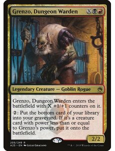 Magic: The Gathering Grenzo, Dungeon Warden (205) Moderately Played