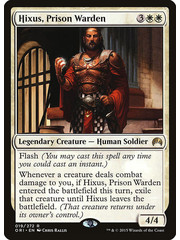 Magic: The Gathering Hixus, Prison Warden (019) Lightly Played