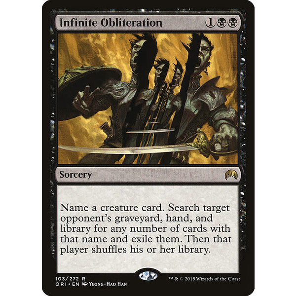 Magic: The Gathering Infinite Obliteration (103) Moderately Played