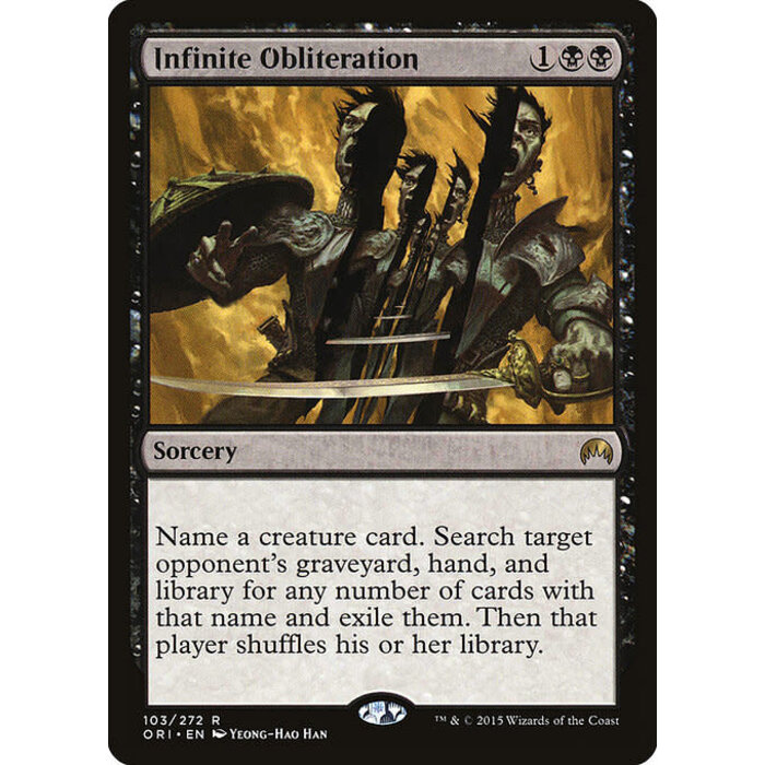 Magic: The Gathering Infinite Obliteration (103) Lightly Played