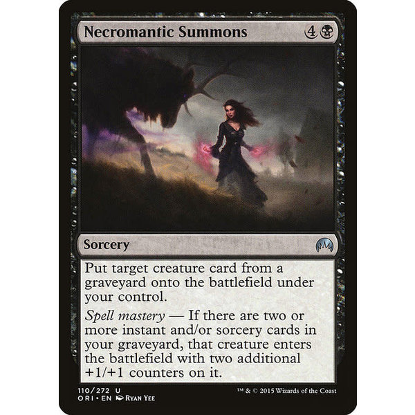 Magic: The Gathering Necromantic Summons (110) Lightly Played