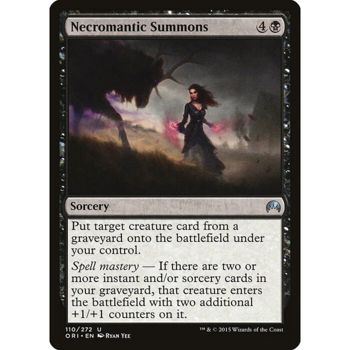 Magic: The Gathering Necromantic Summons (110) Lightly Played