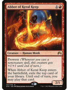 Magic: The Gathering Abbot of Keral Keep (127) Moderately Played