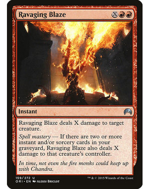 Magic: The Gathering Ravaging Blaze (159) Lightly Played