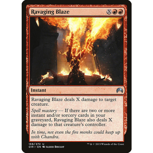 Magic: The Gathering Ravaging Blaze (159) Lightly Played