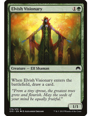 Magic: The Gathering Elvish Visionary (175) Lightly Played Foil