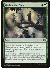 Magic: The Gathering Gather the Pack (178) Lightly Played