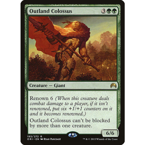 Magic: The Gathering Outland Colossus (193) Lightly Played