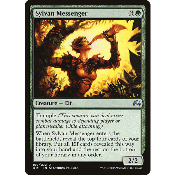 Magic: The Gathering Sylvan Messenger (199) Lightly Played