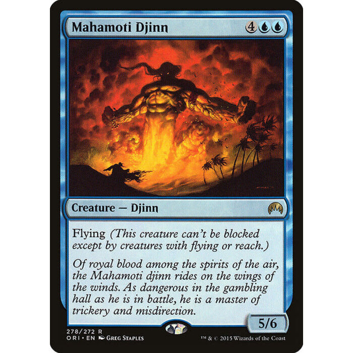 Magic: The Gathering Mahamoti Djinn (278) Lightly Played