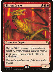 Magic: The Gathering Shivan Dragon (285) Moderately Played
