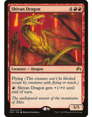 Magic: The Gathering Shivan Dragon (285) Moderately Played