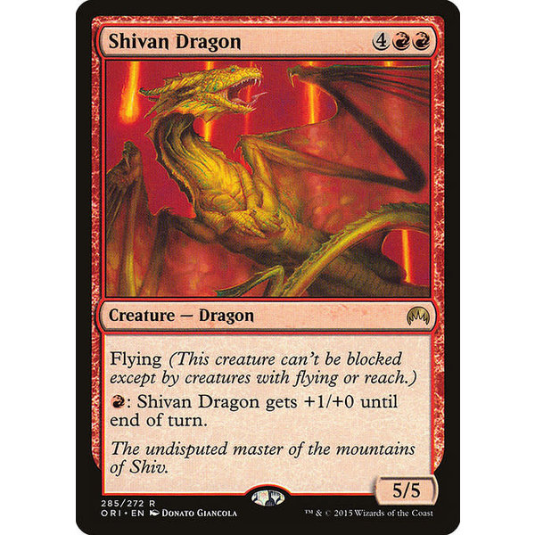 Magic: The Gathering Shivan Dragon (285) Moderately Played