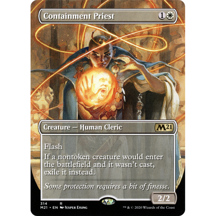 Magic: The Gathering Containment Priest (Alternate Art) (314) Lightly Played