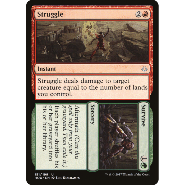 Magic: The Gathering Struggle // Survive (151) Lightly Played