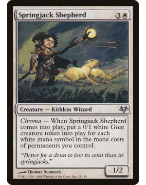Magic: The Gathering Springjack Shepherd (179) Moderately Played