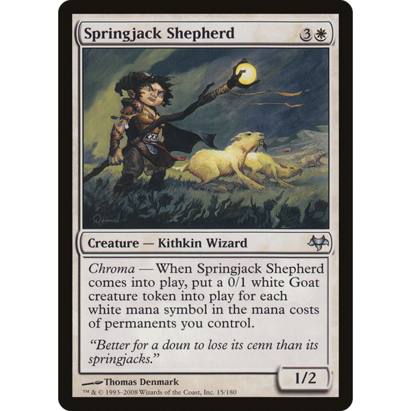 Magic: The Gathering Springjack Shepherd (179) Moderately Played