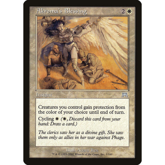 Magic: The Gathering Akroma's Blessing (001) Lightly Played