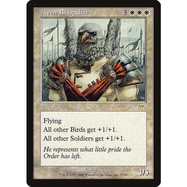 Magic: The Gathering Aven Brigadier (007) Lightly Played