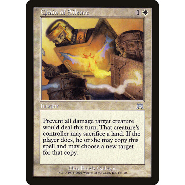Magic: The Gathering Chain of Silence (012) Heavily Played Foil