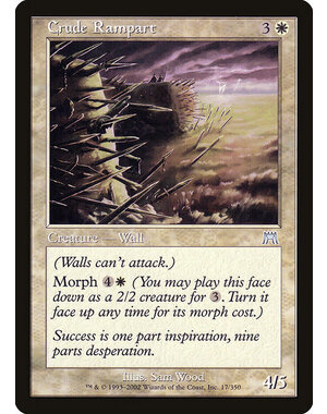 Magic: The Gathering Crude Rampart (017) Lightly Played