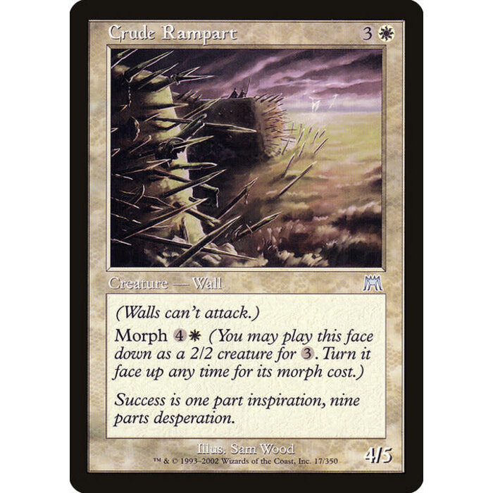 Magic: The Gathering Crude Rampart (017) Lightly Played