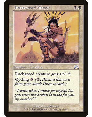 Magic: The Gathering Improvised Armor (040) Lightly Played