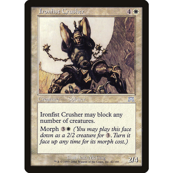 Magic: The Gathering Ironfist Crusher (042) Lightly Played