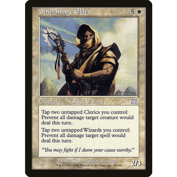 Magic: The Gathering Shieldmage Elder (054) Heavily Played Foil