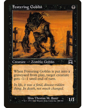 Magic: The Gathering Festering Goblin (148) Lightly Played Foil