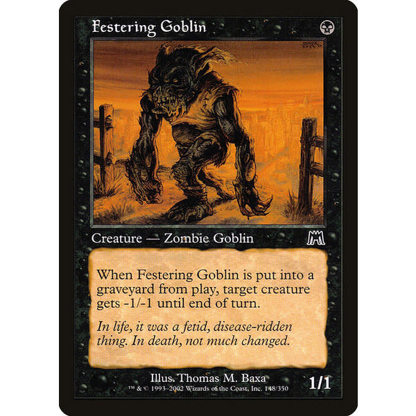 Magic: The Gathering Festering Goblin (148) Lightly Played Foil