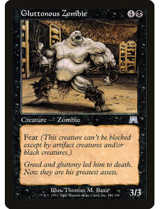 Magic: The Gathering Gluttonous Zombie (151) Lightly Played