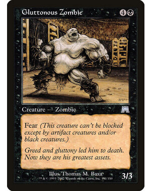 Magic: The Gathering Gluttonous Zombie (151) Lightly Played